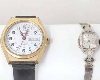 #878 • (2) 10k Rolled Gold Plated Watches
