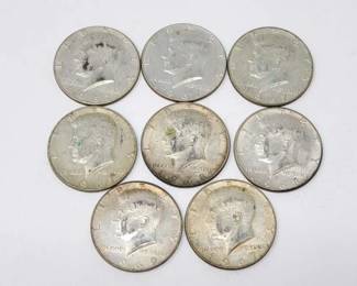 #1452 • (8) 1967-1969 Kennedy Half Dollars
