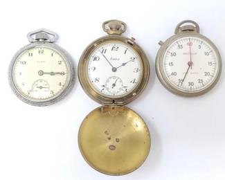 #1134 • (3) Pocket Watches
