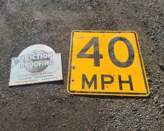 #80433 • 2 Metal Signs
