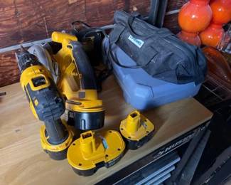 #2810 • Collection of Dewalt Tools & Dremels
