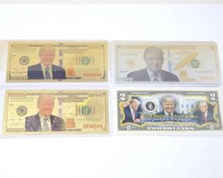 #1520 • (4) President Donald Trump Federal Reserve Notes
