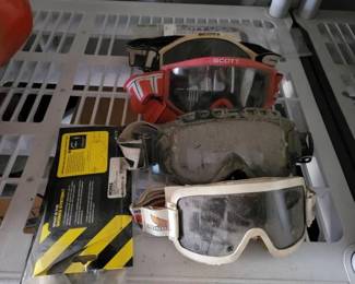 #15136 • 4 Motorcycle Goggles and Tare off Lenses
