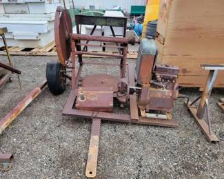 #80416 • Antique Lumber Saw on Trailer

