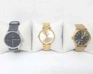 #1110 • 2 Nixon & 1 Coach Watches
