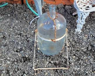 #2954 • 5 Gallon Glass Water Jug on Tilting Stand
