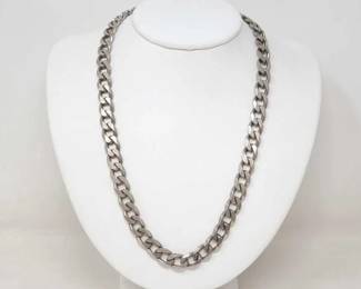 #912 • Sterling Silver Chain Necklace, 92g
