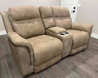 #2000 • Next-Gen DuraPella Dual Power Reclining Loveseat with Console
