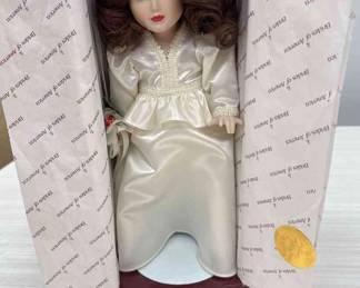 The Danbury Mint Dorothy, A Bride Of The 1940s Porcelain Doll