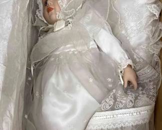Danbury Christening Day Porcelain Doll