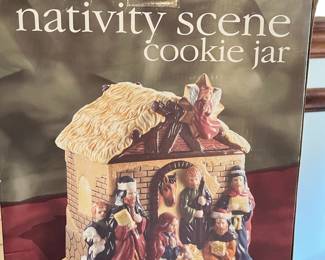 Nativity Scene Cookie Jar