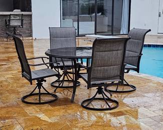 nice outdoor table and chairs