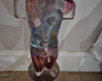 Dino rosin Aphrodite glass sculpture made in Murano Italy, 