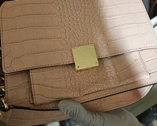 Light pink alligator purse made in Italy 