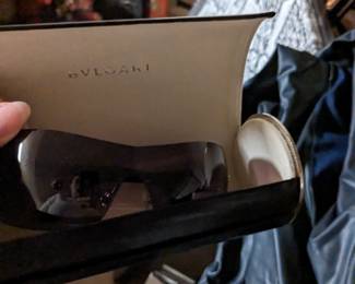 Vintage bvlgari amethyst shield sunglasses 