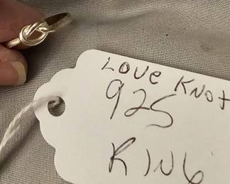 Love Knot .925 Sterling Ring