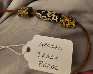 African Trade Beads Necklace
