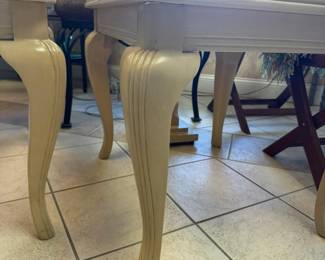 Tommy Bahama Style Carved Palm Beach Regency Side Tables set of 3 