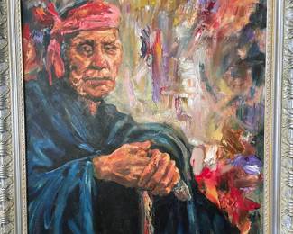 J. Guiterrez oil painting
