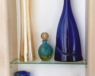 Vases, Hand-blown glass paperweights
