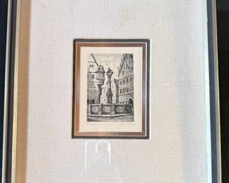 Rothenburg etching