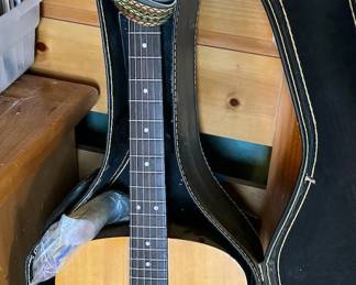 Bently acoustic, Ibanez electric guitar and amplifier
