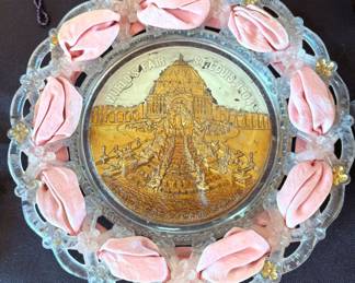 1904 World's Fair (St. Louis) plate with original ribbon
