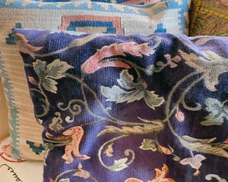 Embroidered pillows