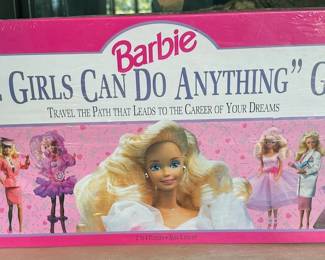 Barbie game (1991) new in box, "We Girls Can Do Anything"