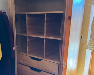 Solid wood wardrobe