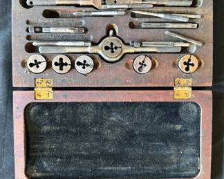 Antique tools including surveyor supplies/tools/instructions