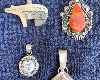 Sterling silver pendants