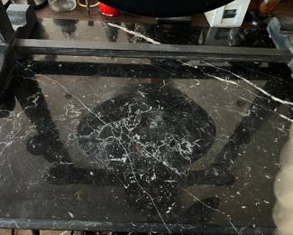$350~ MARBLE TOP & METAL SOFA /ENTRY TABLE 'WIDE X   