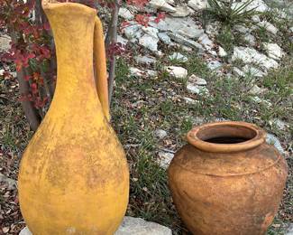 $125~ LARGE TERRA COTTA EWER