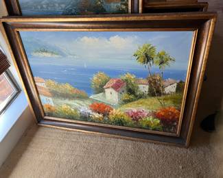 $290~ FRENCH COUNTRY SIDE OIL ON CANVAS 