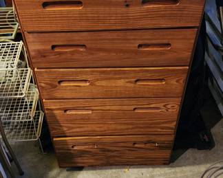 $225~ FIVE DRAWER CEDAR HIGHBOY /CHEST