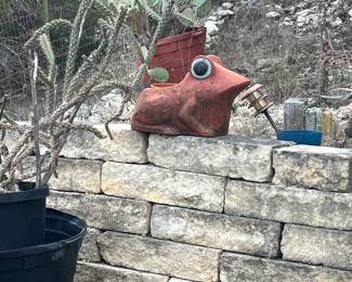 $56~ TERRA COTTA FROG PLANTER 