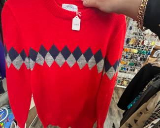 vintage ski sweater