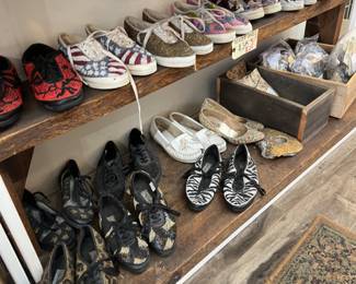 Beaded vintage shoes. All $10 firm