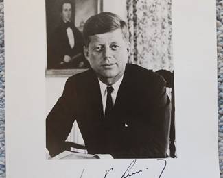 Autographed Photo of JFK