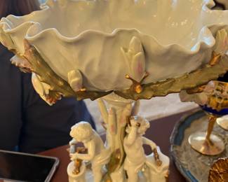 Porcelain Putti Compote
