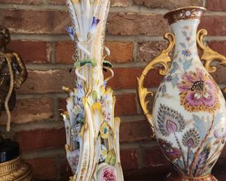 Pair of Old Paris Vases