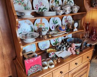 Maple Hutch and China