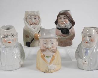 59:5PC Schafer & Vater Historical Figural Mugs 