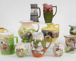 68: 10PC Royal Bayreuth Porcelain Creamers