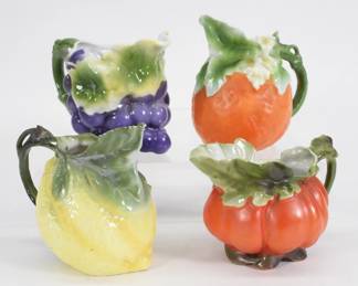 62: 4PC Royal Bayreuth Figural Fruit Creamers