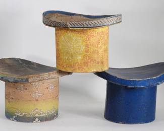 31: 19C American Top Hat Hatboxes