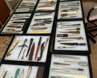 Stunning letter opener and knife collection!