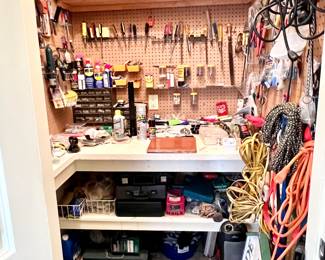 Various tools and garage items