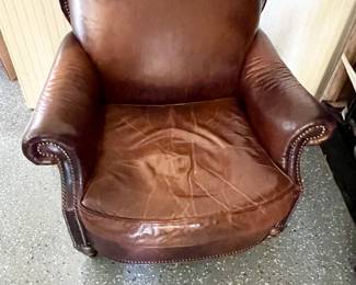 Nice leather side chair